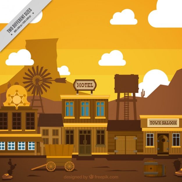 Flat Wild West Scene In Brown Tones Free Vector Rancho Vaquero 626x626 Flat Wild West Scene In Brown Tones Free Vector Rancho Vaquero