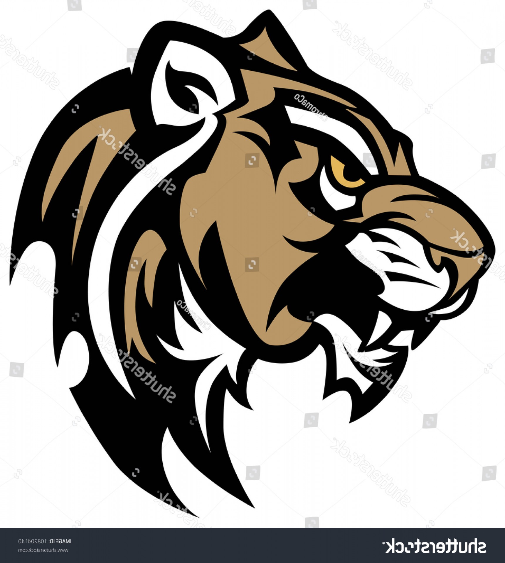 1720x1920 Cougar Panther Wildcat Mascot Head Vector Soidergi