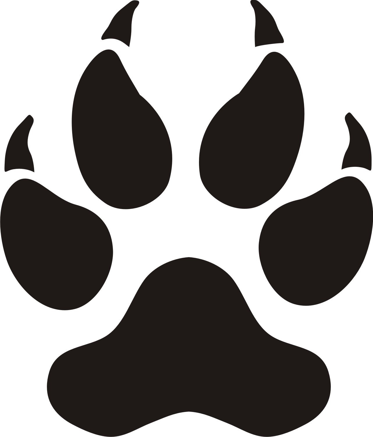 Dog Paw Print Clip Art Free Download Free Image 1282x1501 Dog Paw Print Clip Art Free Download Free Image