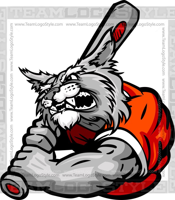 700x800 Cartoon Baseball Wildcat