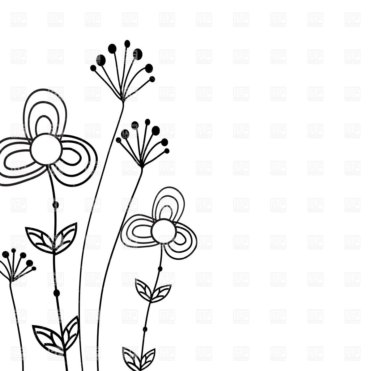 Wildflower Vector at Vectorified.com | Collection of ...