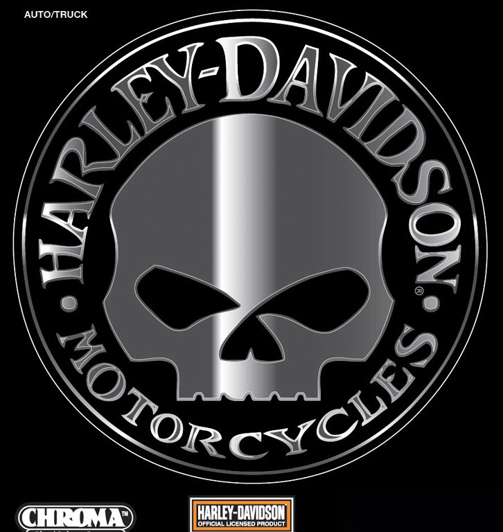 726x768 Wallpaper Harley Davidson Skull Logo