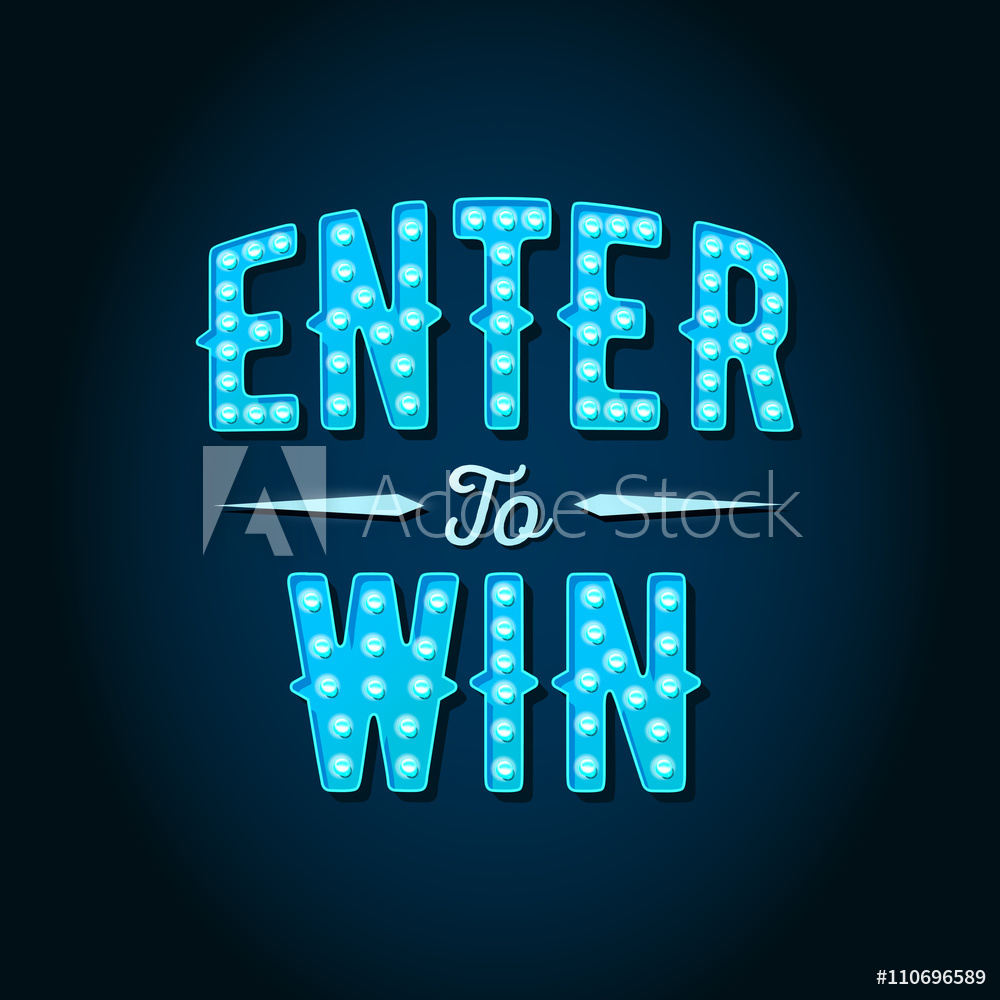 1000x1000 Photo Art Print Enter To Win Vector Sign, Win Prize, Win