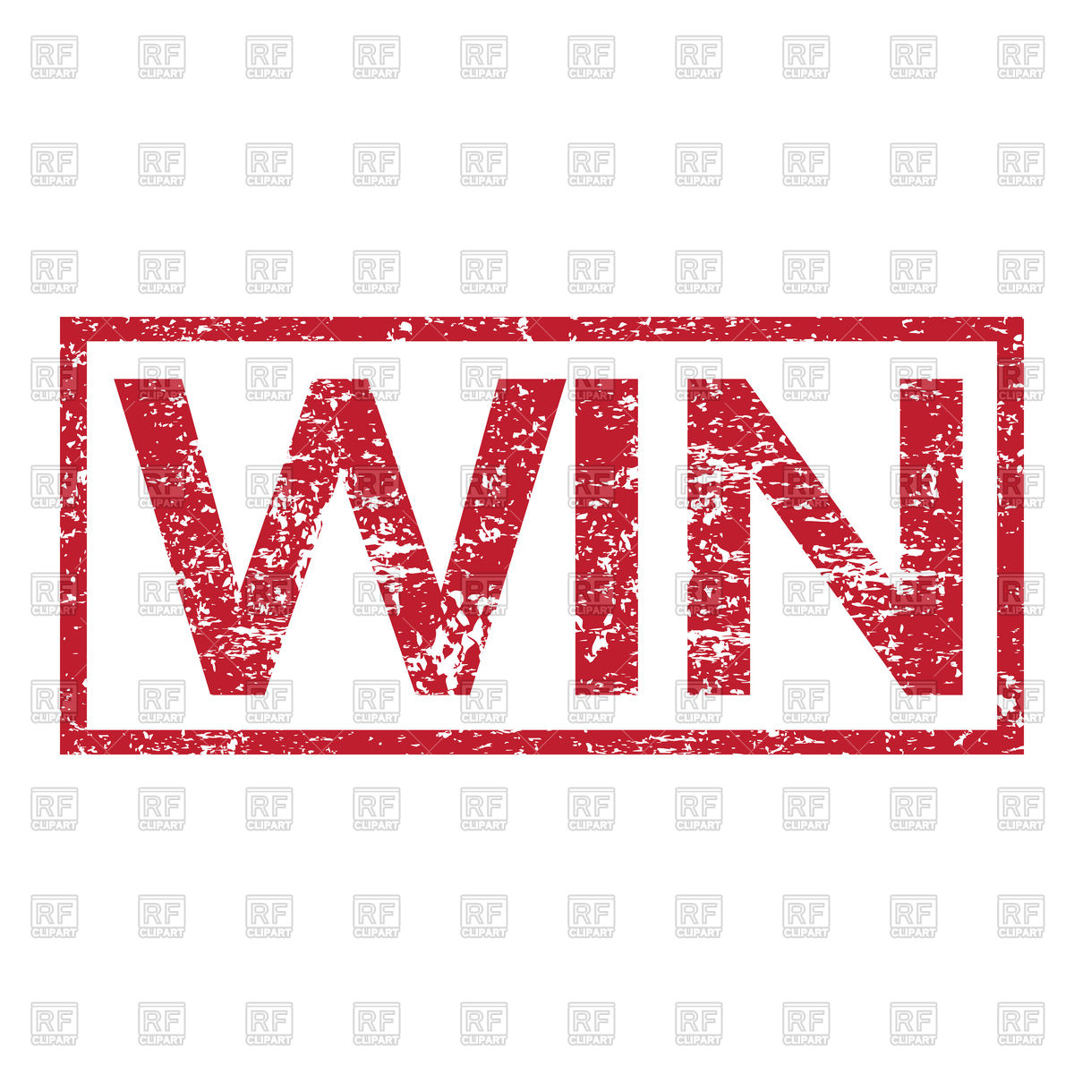 1200x1200 Stamp With Red Inscription Win Vector Image Of Objects Tumdee