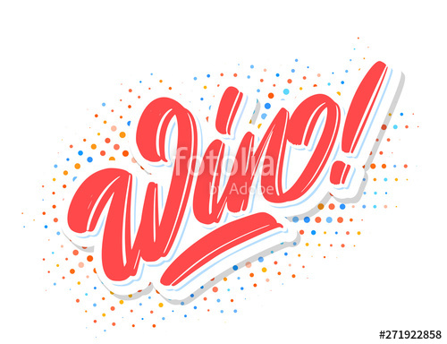 500x384 Win Vector Lettering Stock Image And Royalty Free Vector