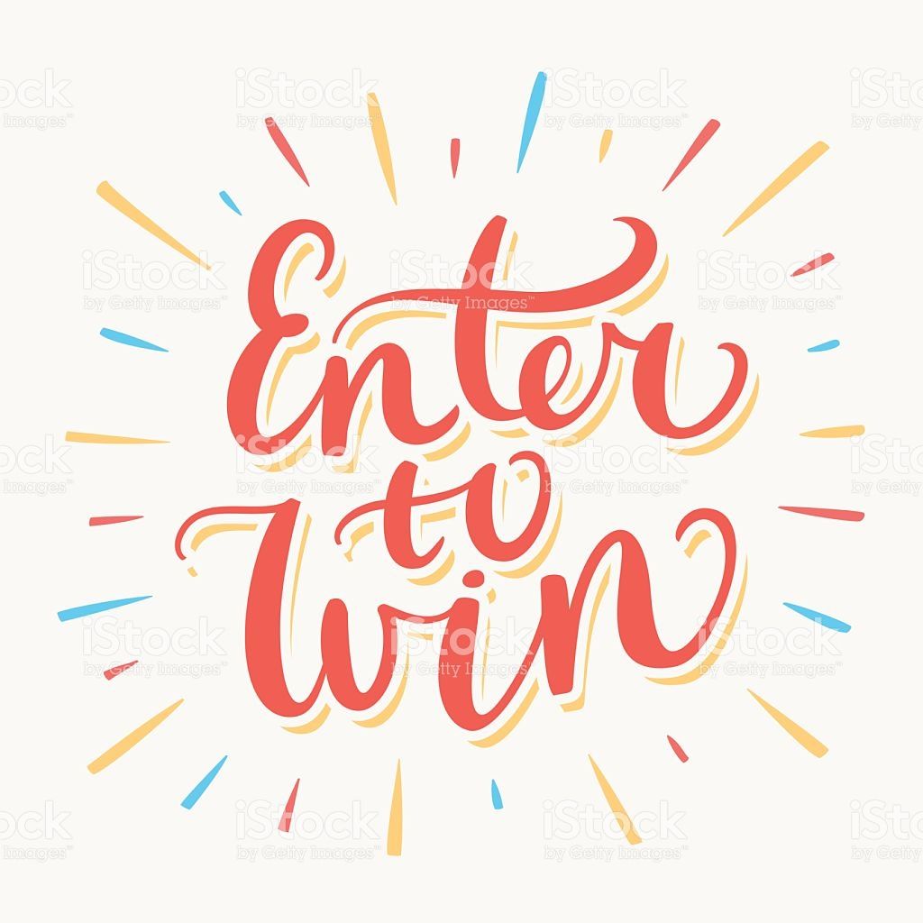 1024x1024 Enter To Win Banner Hand Lettering Vector Hand Drawn