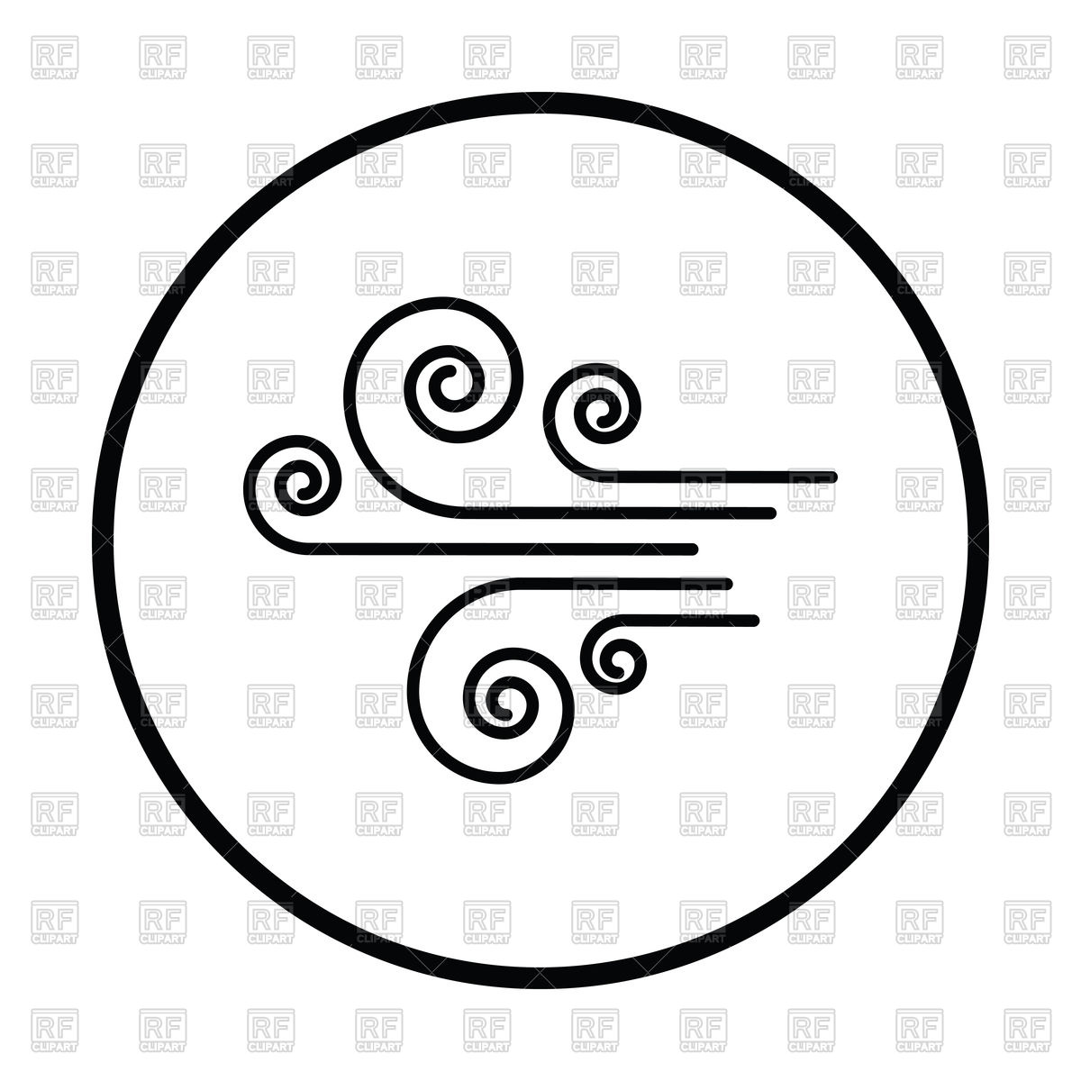 Thin Circle Design Of Wind Icon Vector Image Of Icons And Emblems 1200x1200 Thin Circle Design Of Wind Icon Vector Image Of Icons And Emblems