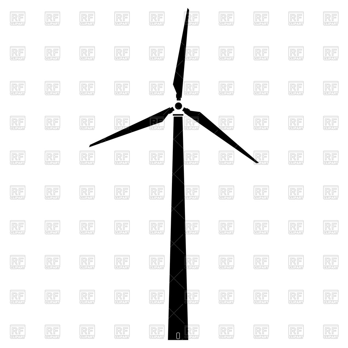 1200x1200 Wind Turbine Vector Image Of Signs, Symbols, Maps