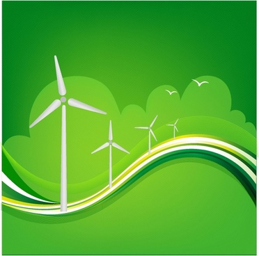 372x368 Wind Turbine Free Vector Download