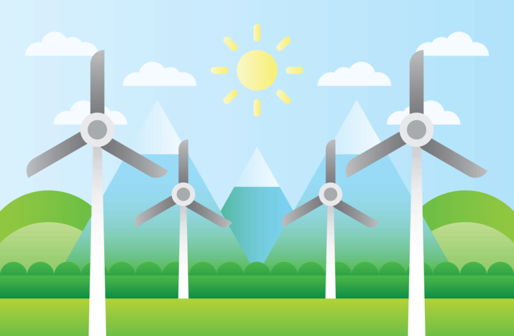 750x490 Windmill Free Vector Art