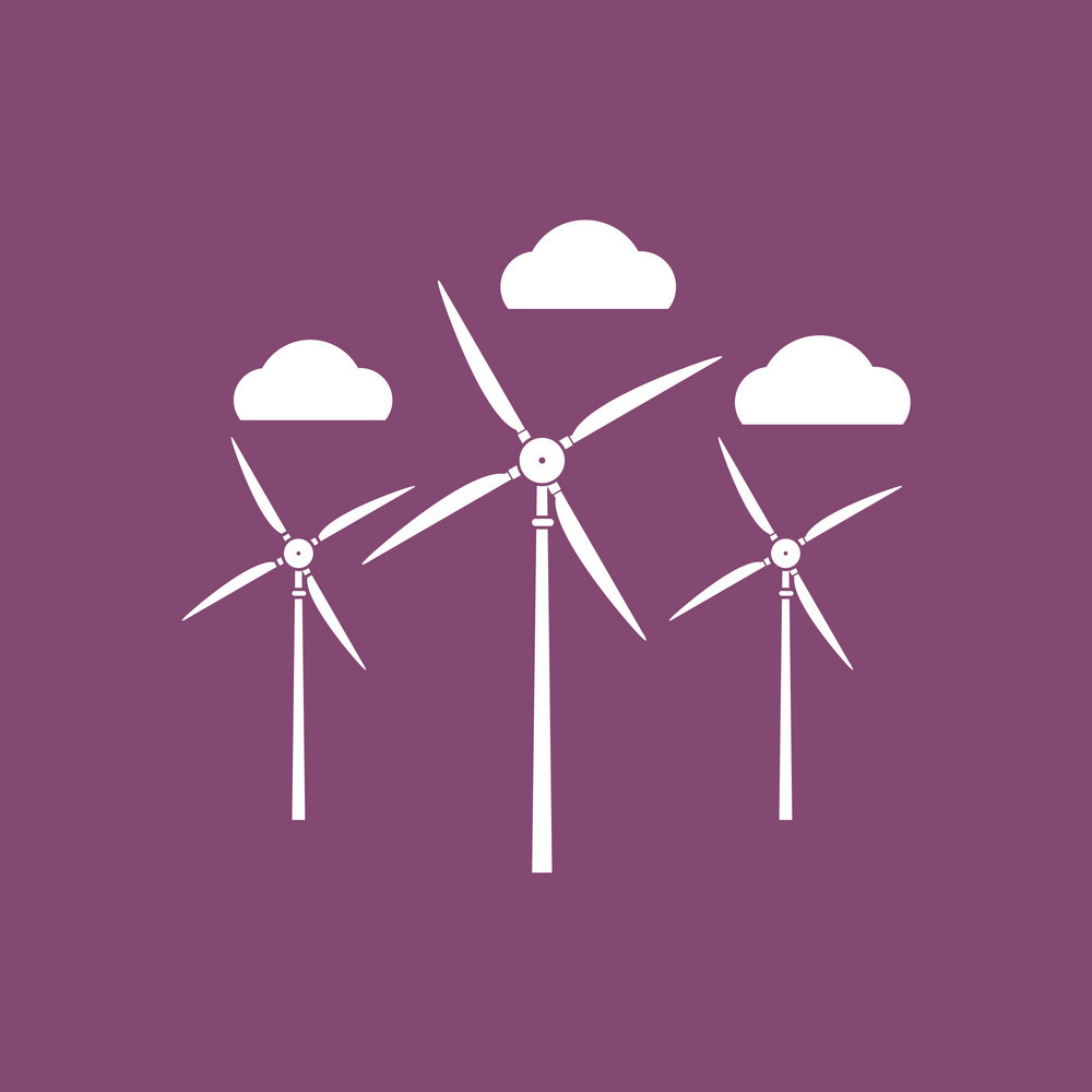 1000x1000 Icon Three Wind Turbines Vector Free Graphics Uihere