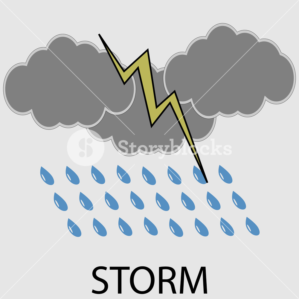 Icon Weather Storm Meteorology Temperature, Cold Wind Lightning 1000x1000 Icon Weather Storm Meteorology Temperature, Cold Wind Lightning