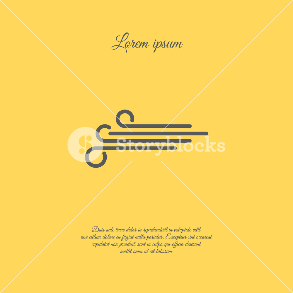 1000x1000 Web Icon Wind Vector Illustration Royalty Free Stock Image