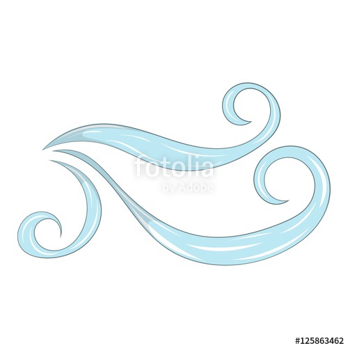 500x500 Wind Icon Cartoon Illustration Of Wind Vector Icon For Web Design
