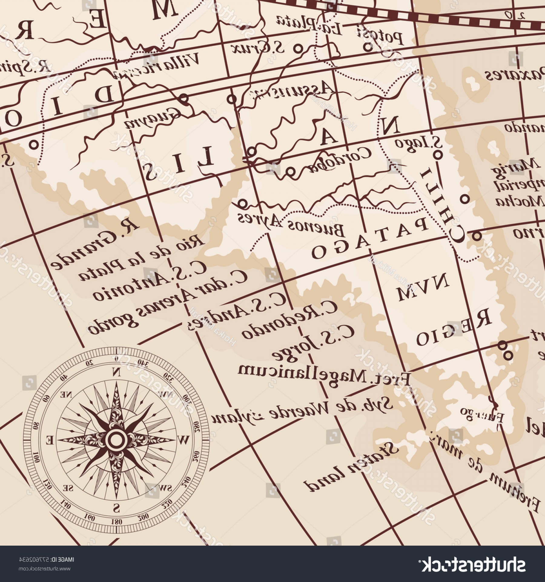 1800x1920 Old Vintage Map South America Continent Savoyuptown