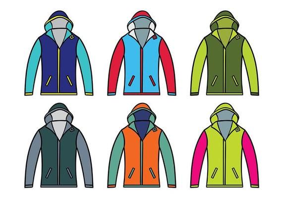 571x400 Windbreaker Jacket Vector Winter Jacket Drawing
