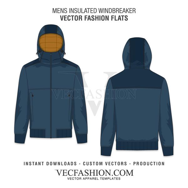 600x600 Mens Insulated Windbreaker