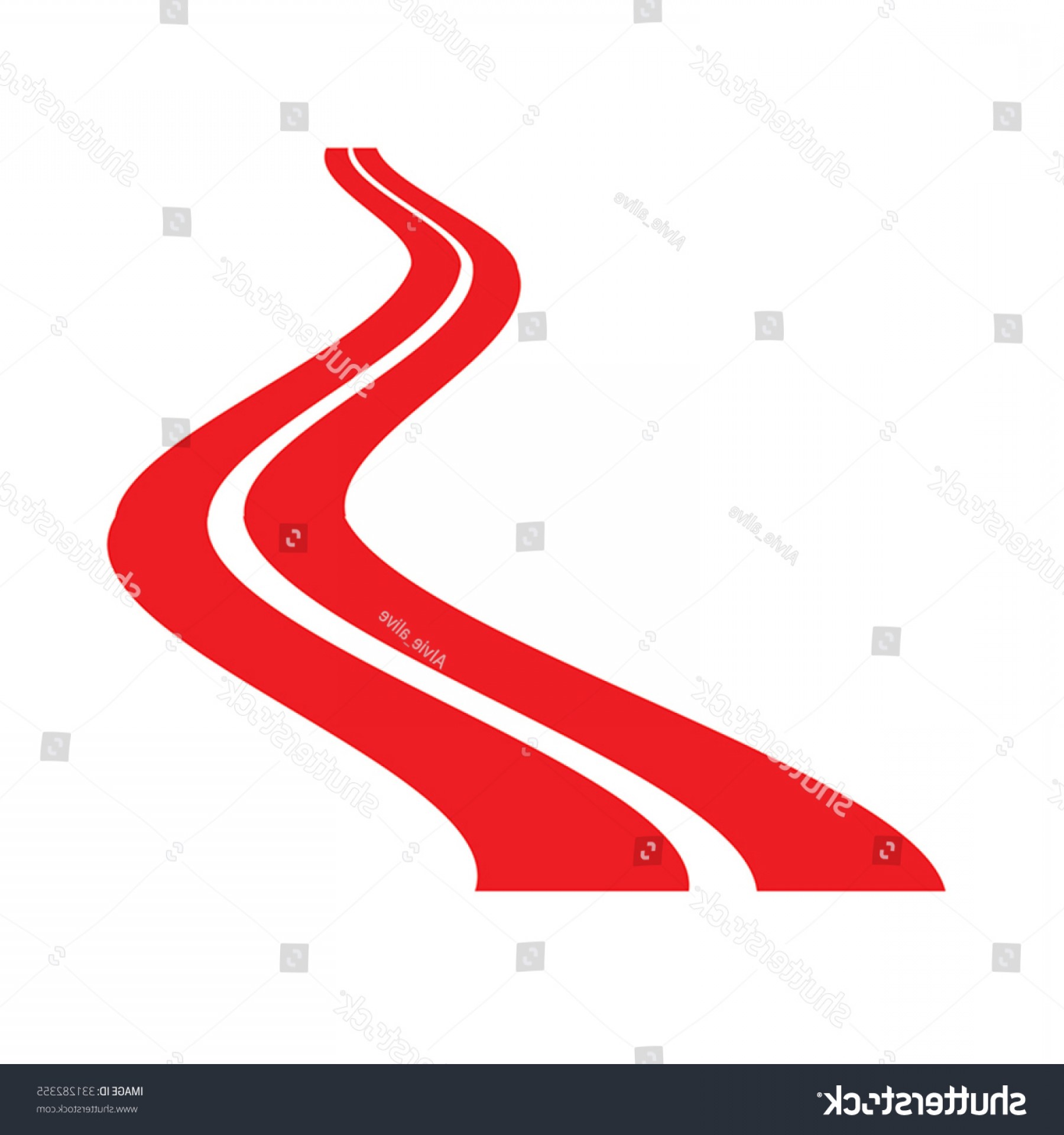 Winding Road Vector At Vectorified.com 