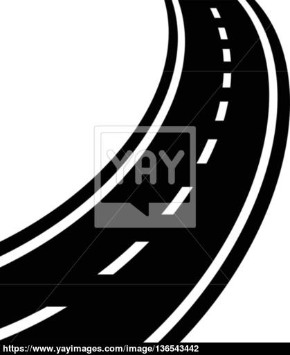 419x512 Winding Road Vector