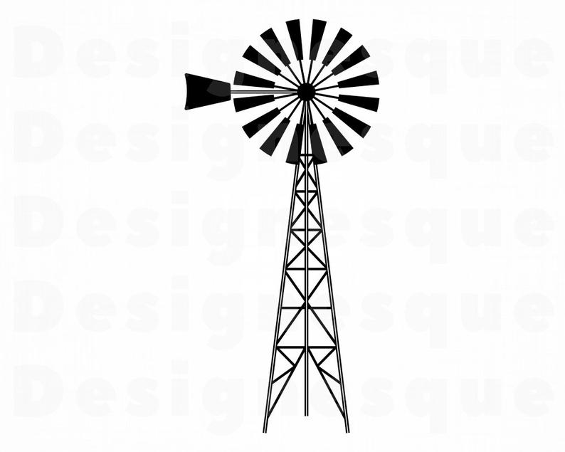 794x635 Farm Windmill Farm Farm Windmill Clipart Farm Etsy
