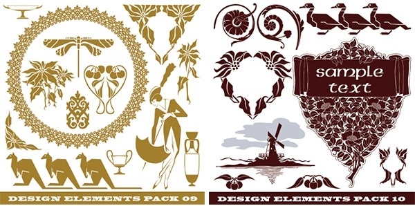 600x298 Windmill Vector Free Vector Download