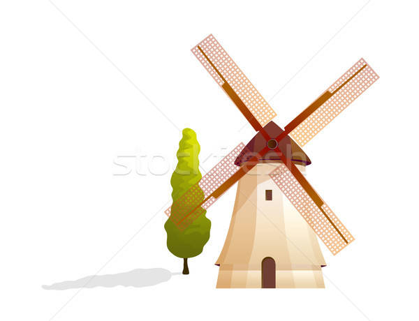 600x460 Vector Icon Windmill Vector Illustration Sungjoong Kim