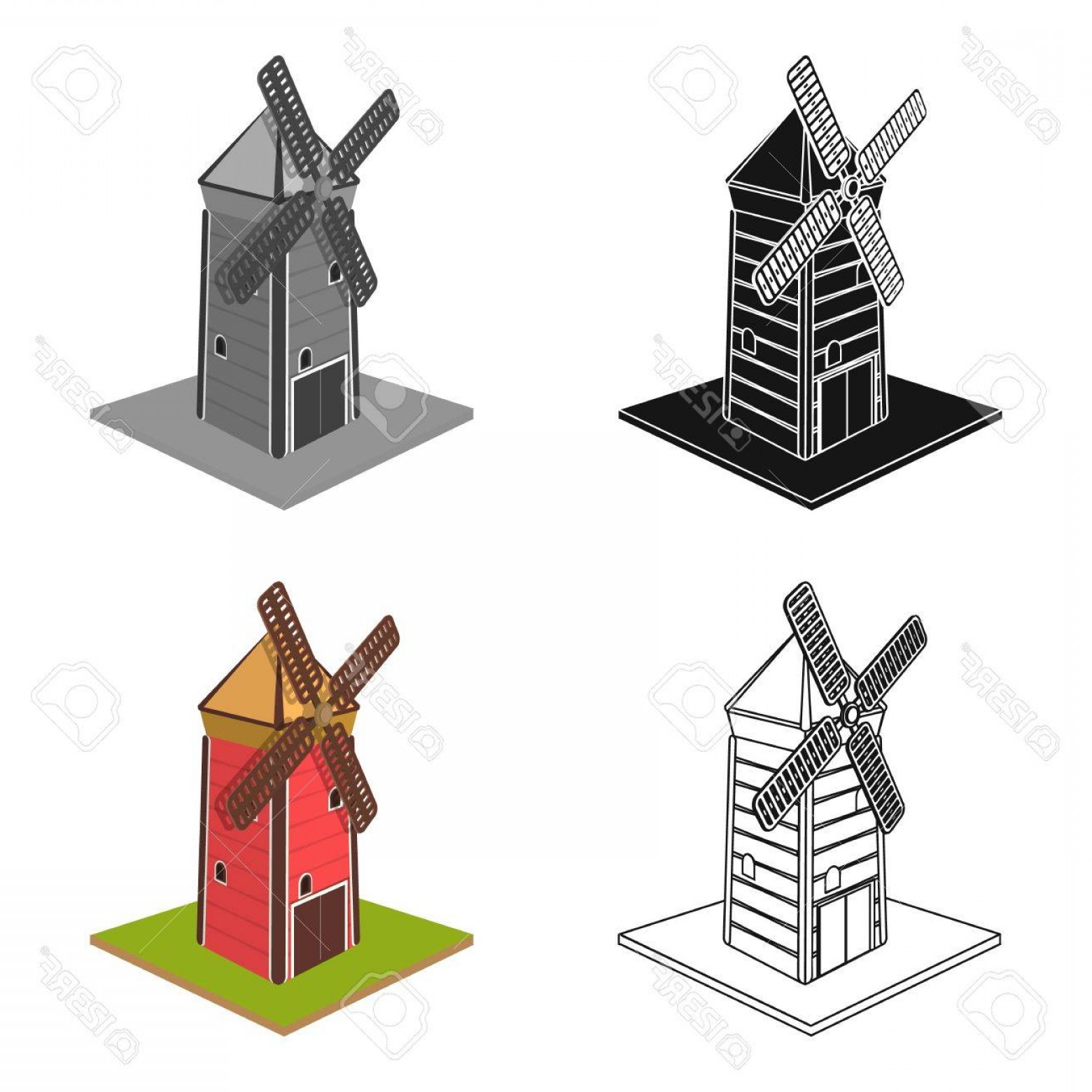 1560x1560 Windmill Vector Lamaison