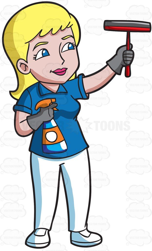 Window Cleaner Vector