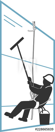 Climber Is A Window Cleaner Vector 210x500 Climber Is A Window Cleaner Vector