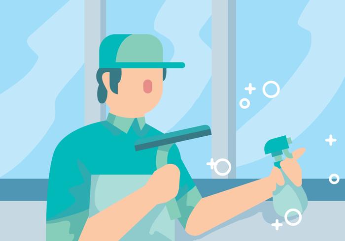 Window Cleaning Tradesman Vector 700x490 Window Cleaning Tradesman Vector