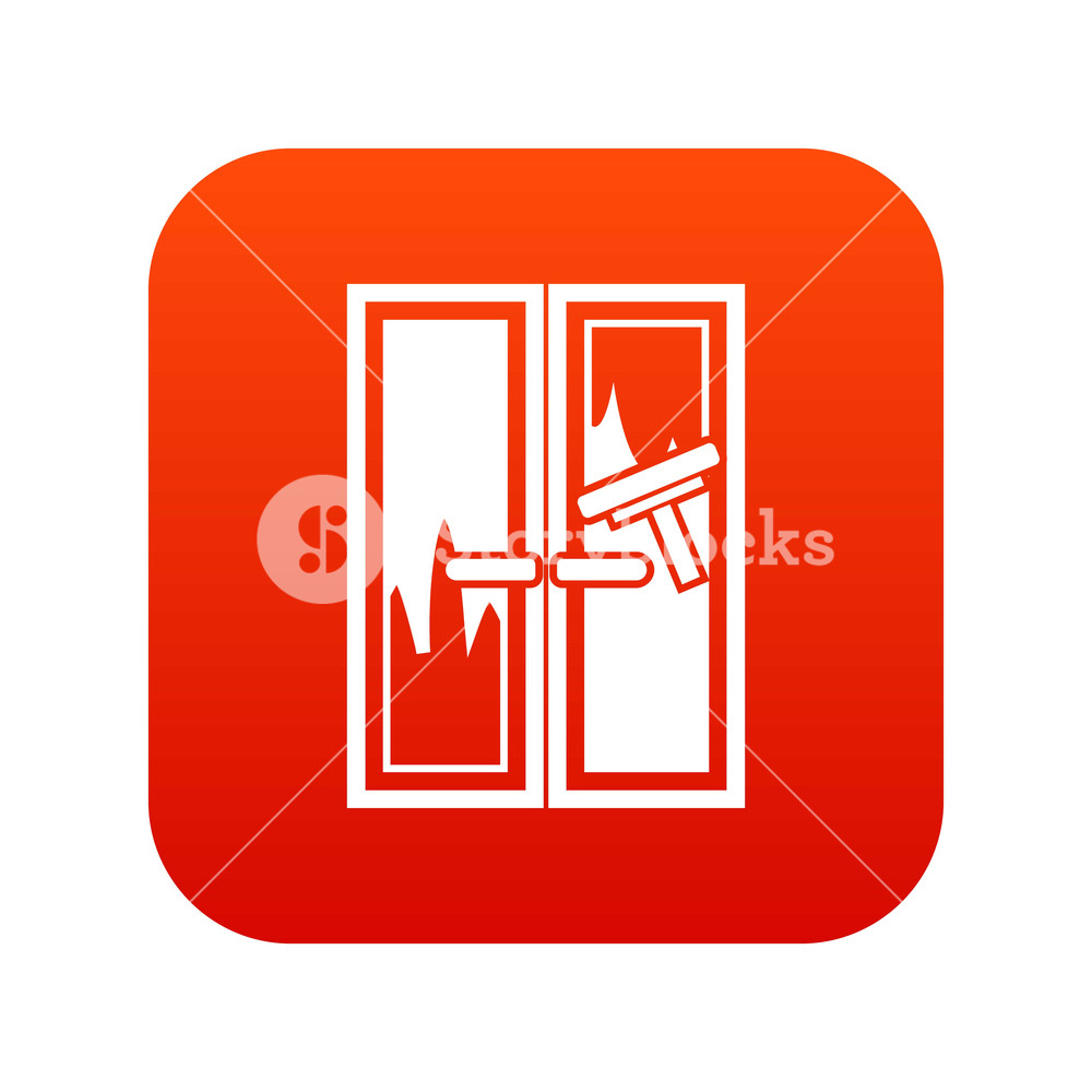 Window Cleaning Icon Digital Red For Any Design Isolated On White 1000x1000 Window Cleaning Icon Digital Red For Any Design Isolated On White