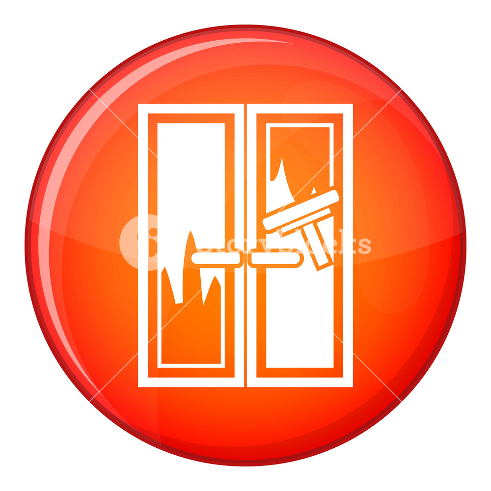 Window Cleaning Icon In Red Circle Isolated On White Background 1000x1000 Window Cleaning Icon In Red Circle Isolated On White Background