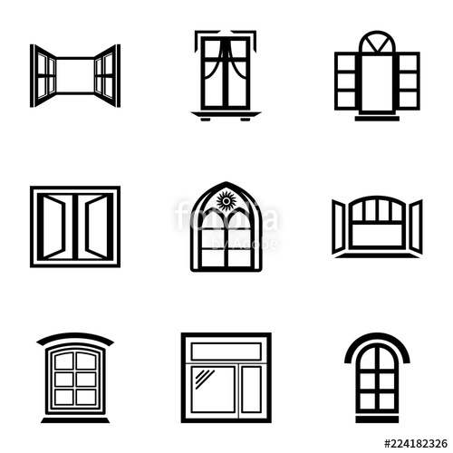 Window Frame Icons Set Simple Set Of Window Frame Vector Icons 500x500 Window Frame Icons Set Simple Set Of Window Frame Vector Icons