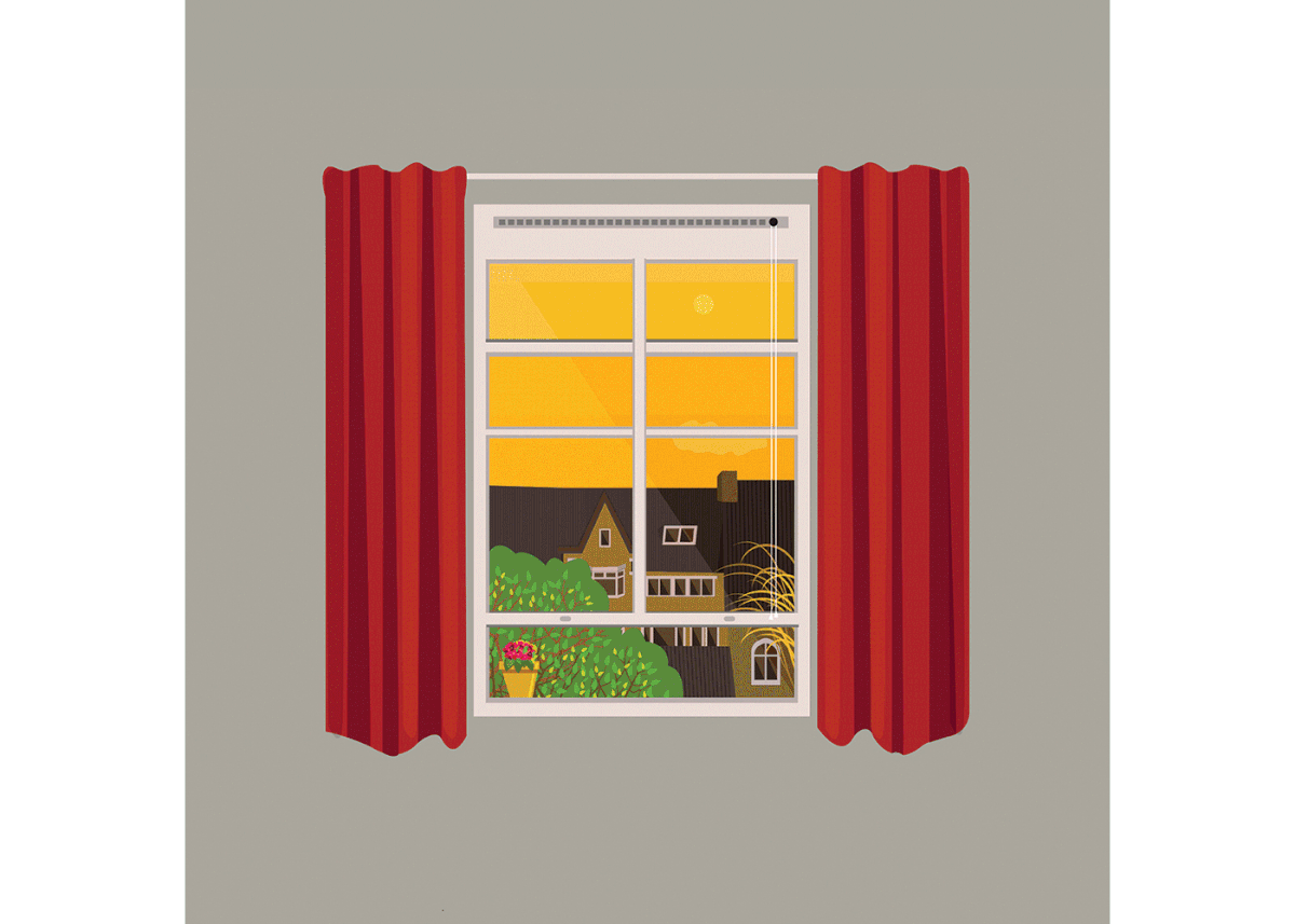 1200x857 Through My Window Vector Illustrations On Behance