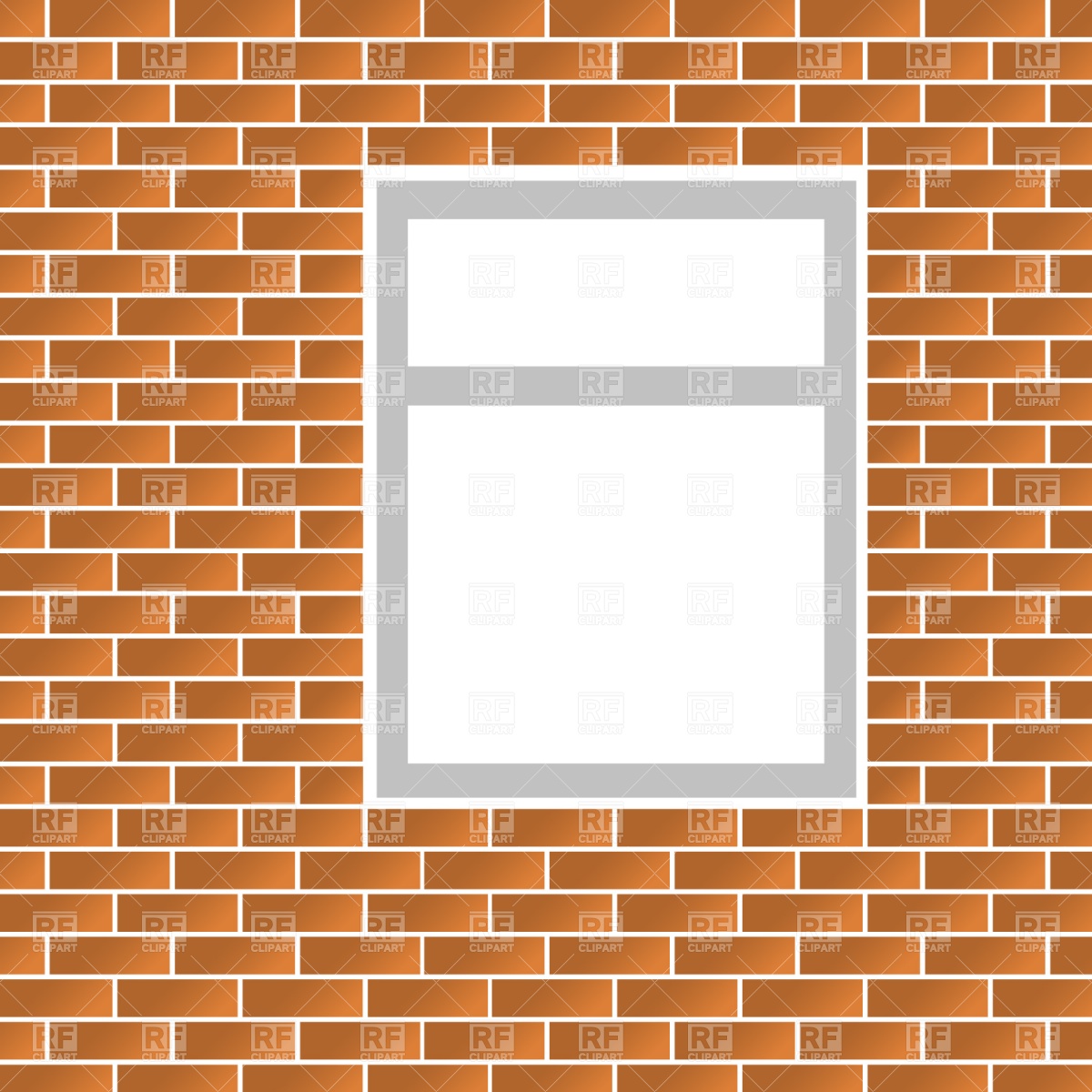 1200x1200 Brick Wall And Window Vector Image Of Backgrounds, Textures