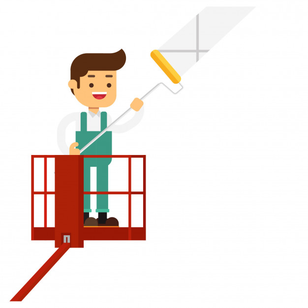 626x626 Man Character Avatar Icon A Window Washer Cleaner Cleaning