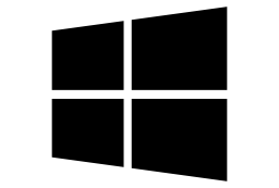 256x173 Windows Logo Silhouette Vector Logo Icons