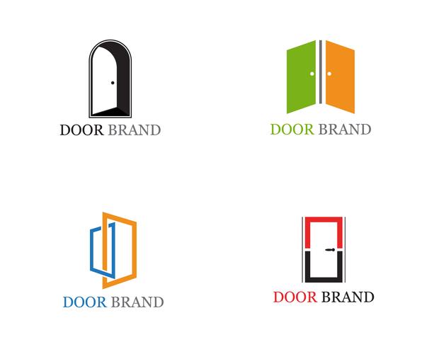 613x490 Door Logo Vector Template Illustration