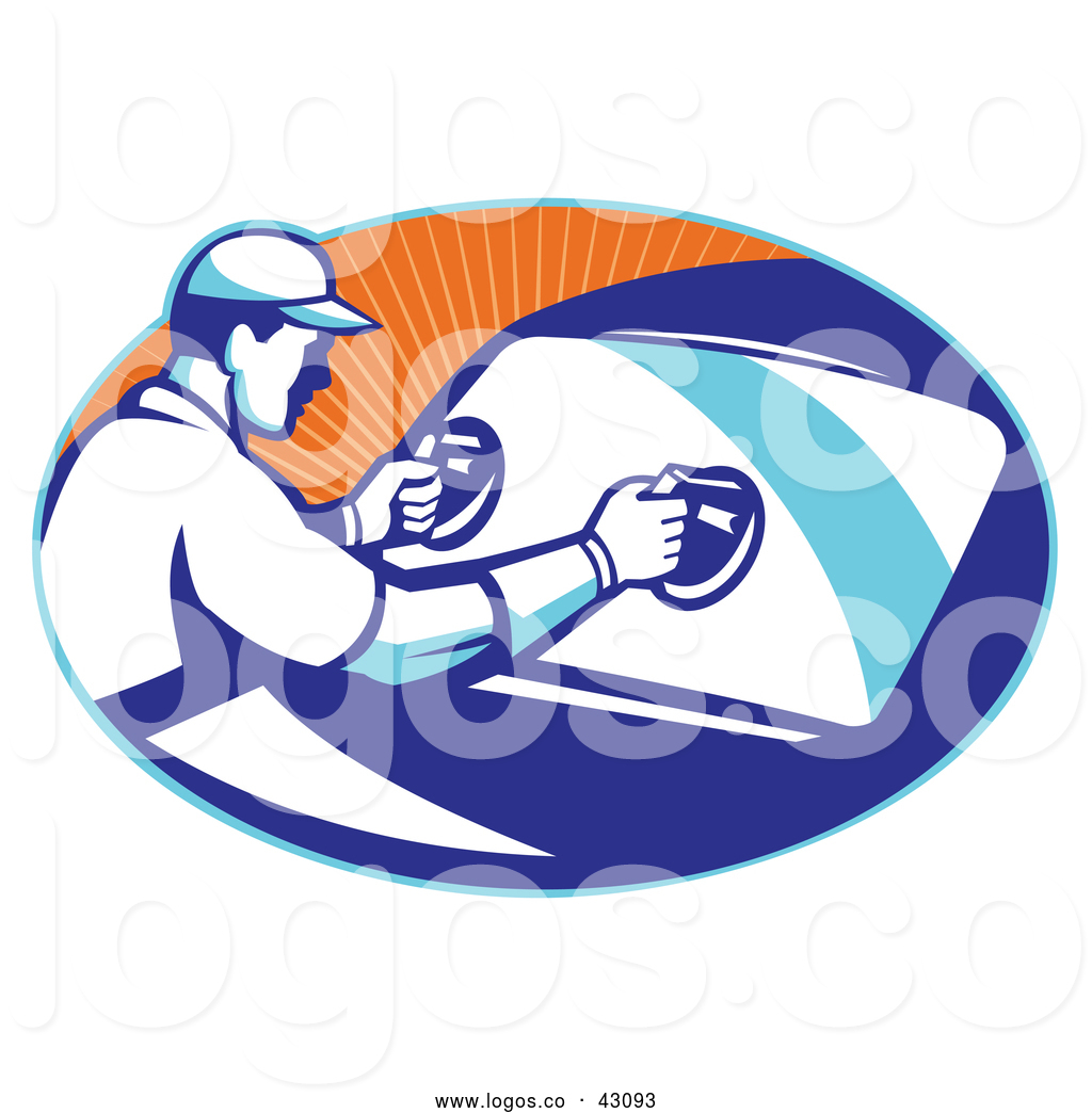Vector Logo Of A Young Male Automobile Worker Installing New 1024x1044 Vector Logo Of A Young Male Automobile Worker Installing New