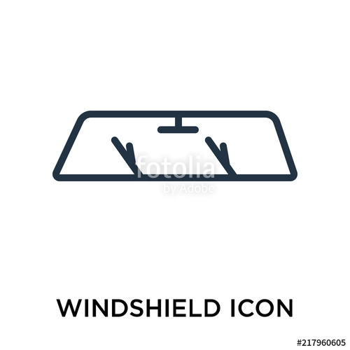 Windshield Icon Isolated On White Background Simple And Editable 500x500 Windshield Icon Isolated On White Background Simple And Editable