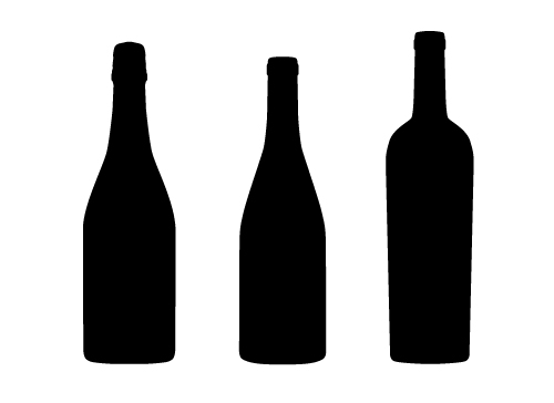 500x364 Mission Designs Wine Bottle Silhouette Vector