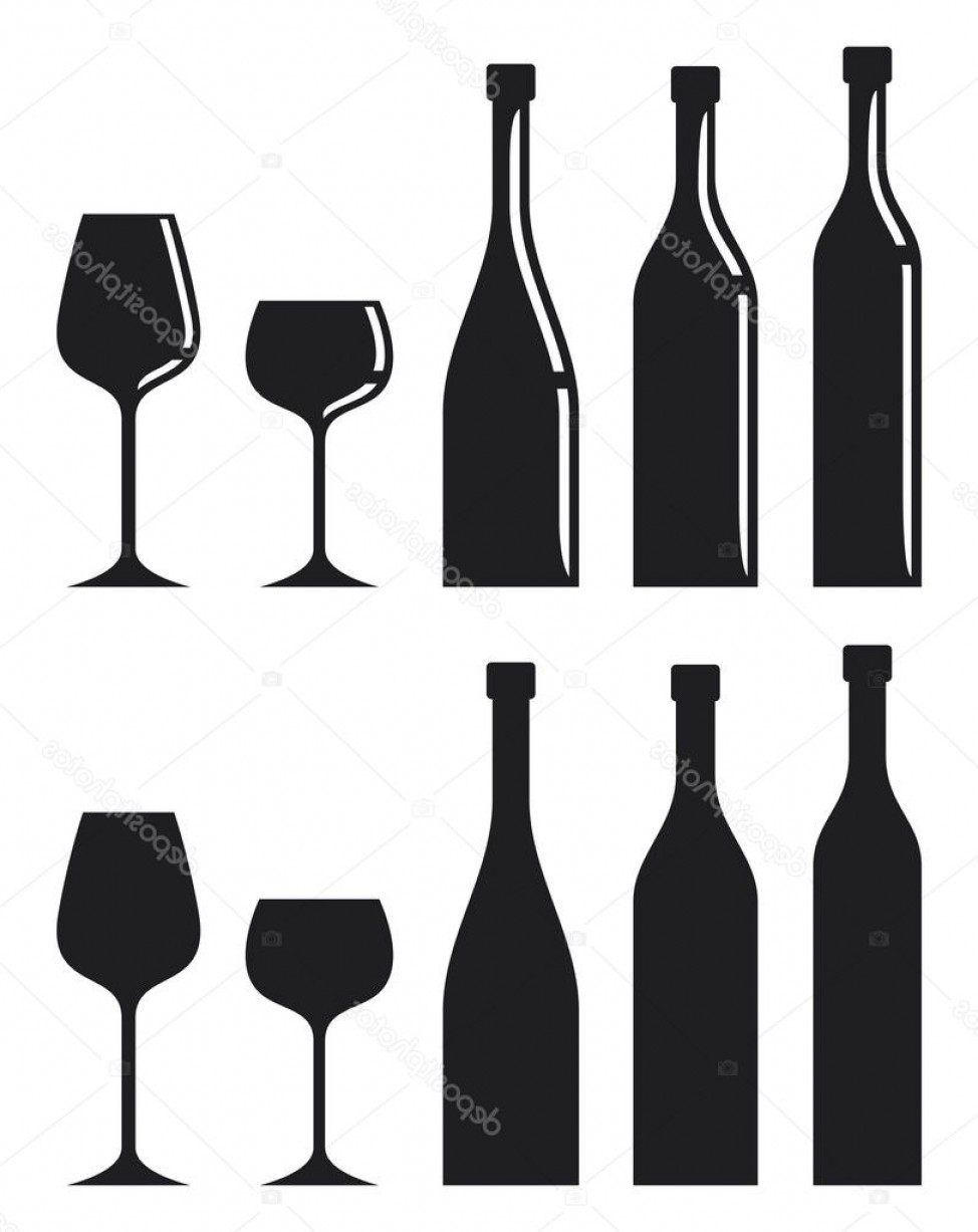 974x1227 Stock Illustration Set Of Wine Bottles And Newwaysys