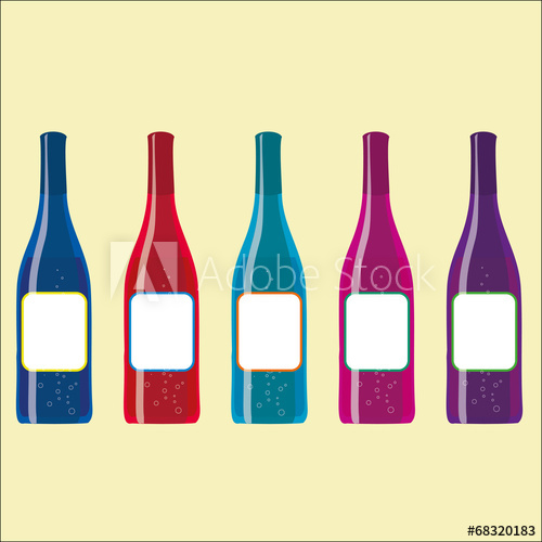 500x500 Vector Wine Bottle Silhouette