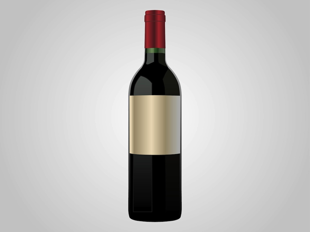 Bottle Of Wine Vector Art Graphics 1024x768 Bottle Of Wine Vector Art Graphics