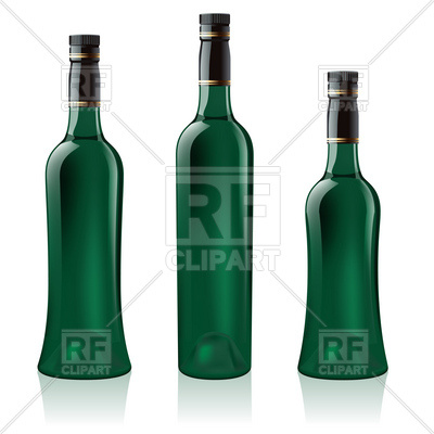 400x400 Green Wine Bottle Vector Image Of Food And Beverages Dvarg