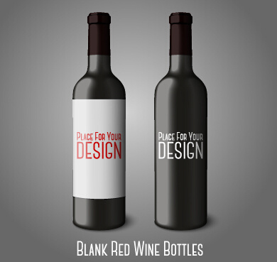 390x369 Blank Red Wine Bottles Vector Free Vector In Encapsulated