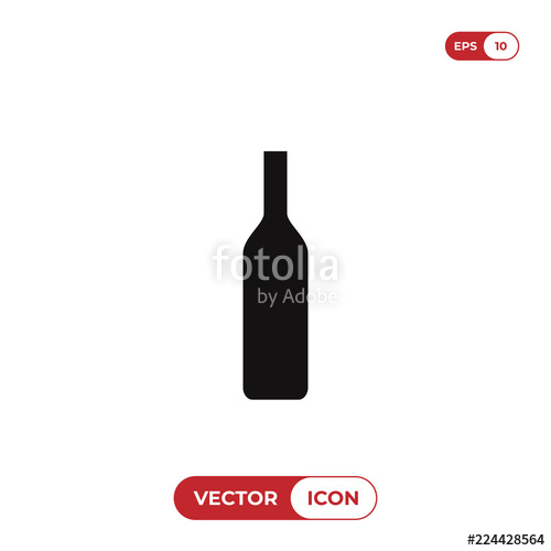 500x500 Wine Bottle Vector Icon Stock Image And Royalty Free Vector
