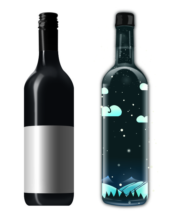 600x717 Creative Wine Bottle Vectors For Free Download Free Vector