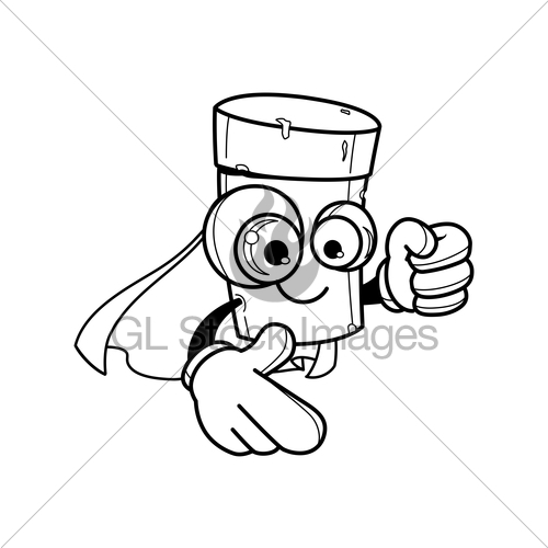 500x500 Wine Cork Super Hero Mascot Gl Stock Images