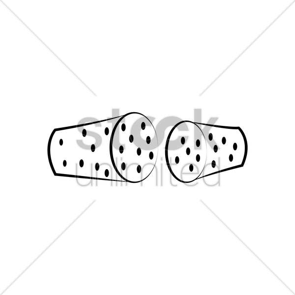 600x600 Wine Cork Vector Image